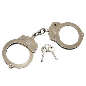 Nickel-plated Steel Handcuffs With Double Lock Mechanism